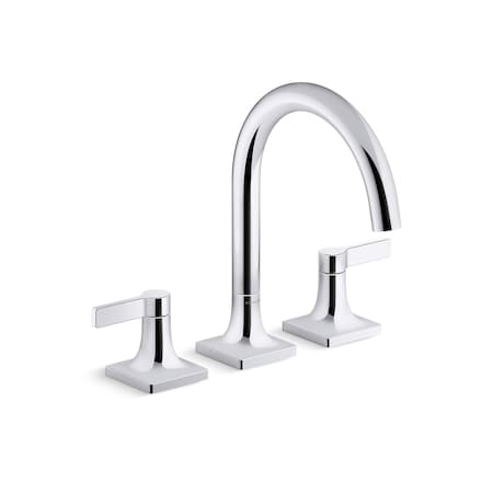 Kohler Venza 2H Dck-Mnt Fct Trim Polished Chrome T28131-4-CP